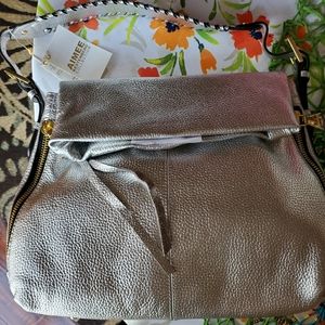 Georgous Aimee Kestenberg Silver Leather Handbag